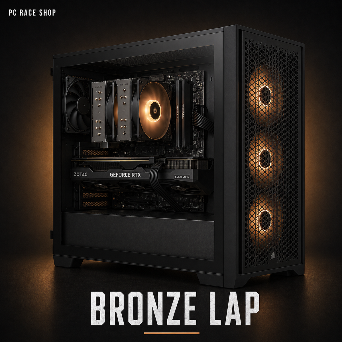 Bronze Lap with Ryzen 7 7800X3D 4.7 GHz 8-core processor