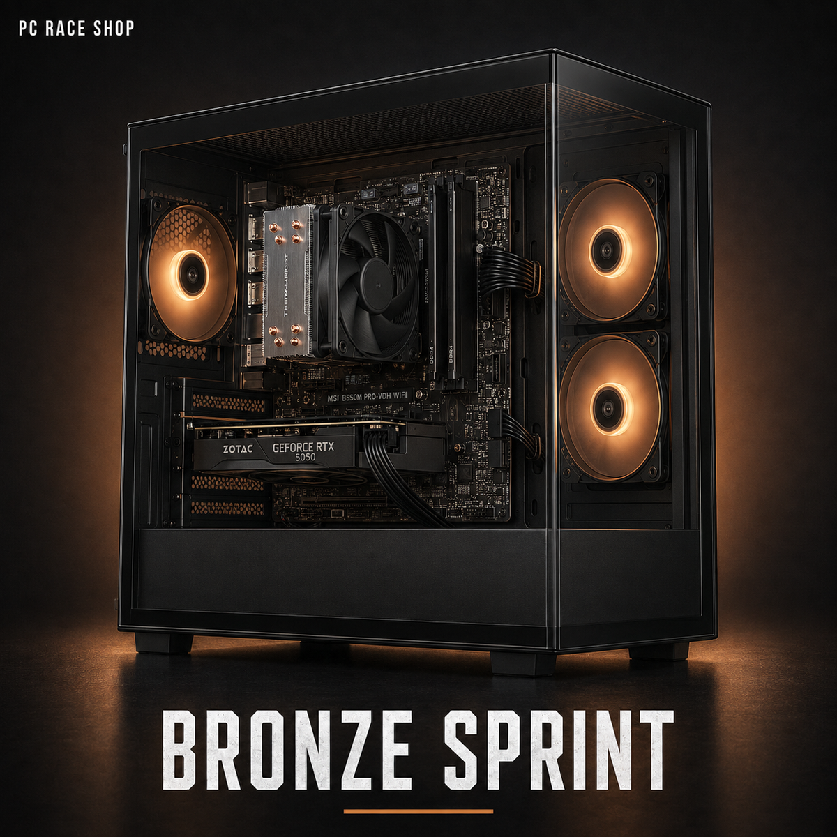 Bronze Sprint with Ryzen 5 5600XT 3.7 GHz 6-core processor