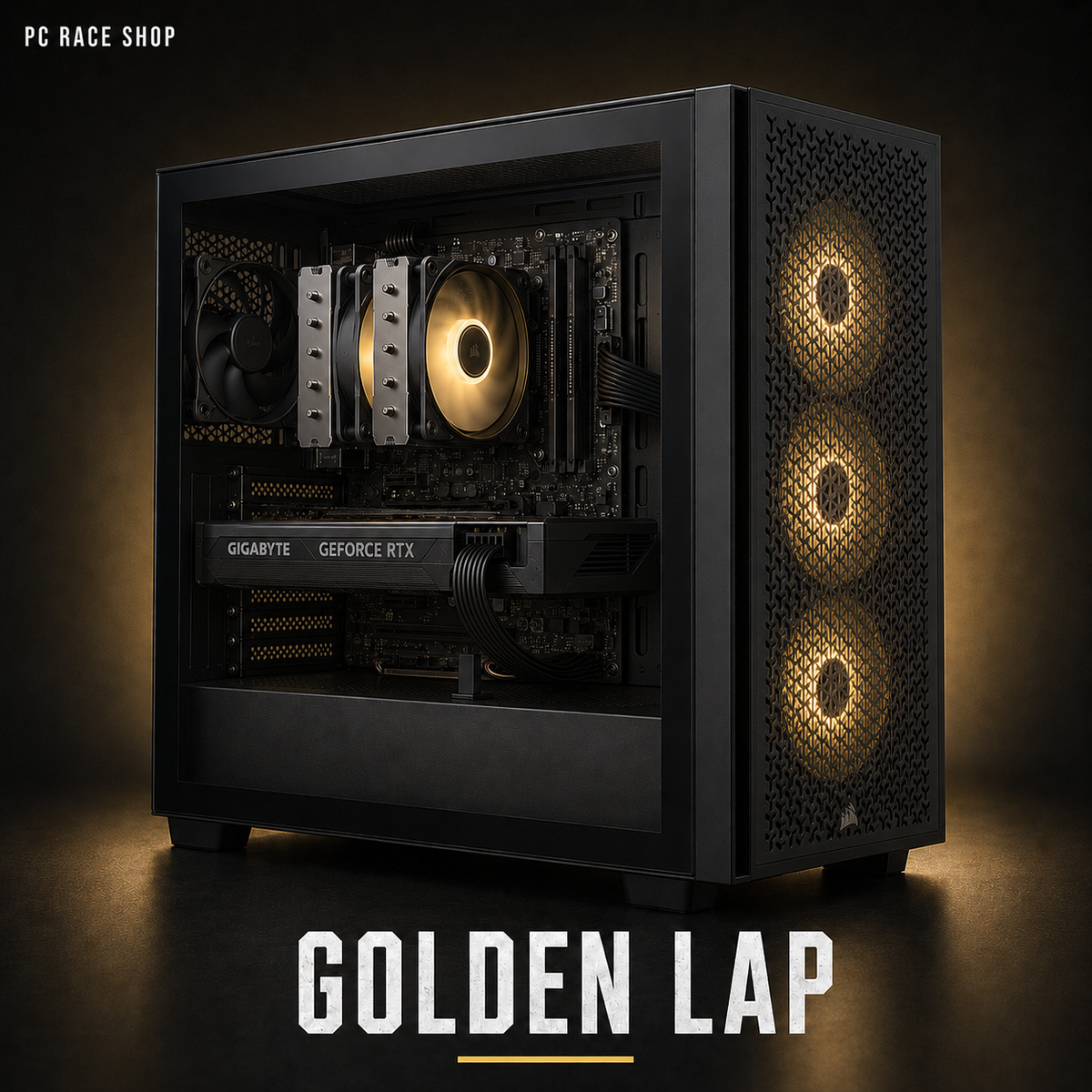 GOLDEN LAP with RYZEN 7 9850X3D 4.7 GHz 8-core processor.