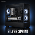 Silver Sprint with Ryzen 5 5600XT 3.7 GHz 6-core processor